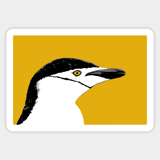 Chin Strap Penguin Sticker by CreatureM